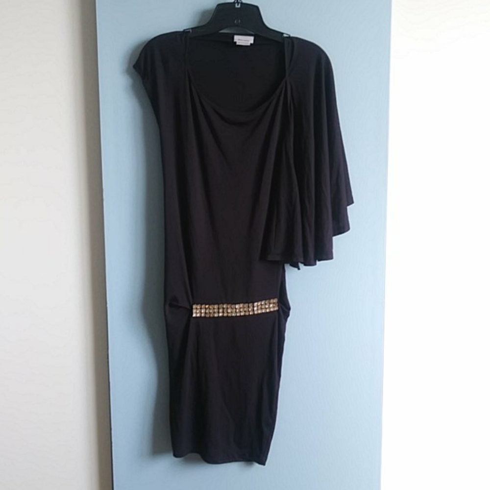 Size small / miss sixty zircon one shoulder dress